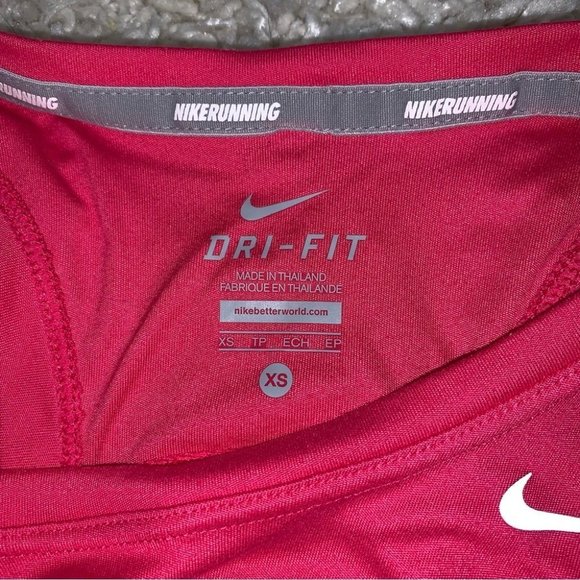 Nike Tank Top Women’s Size XS Pink Mesh Breathable Sleeveless Running Shirt - Picture 8 of 8